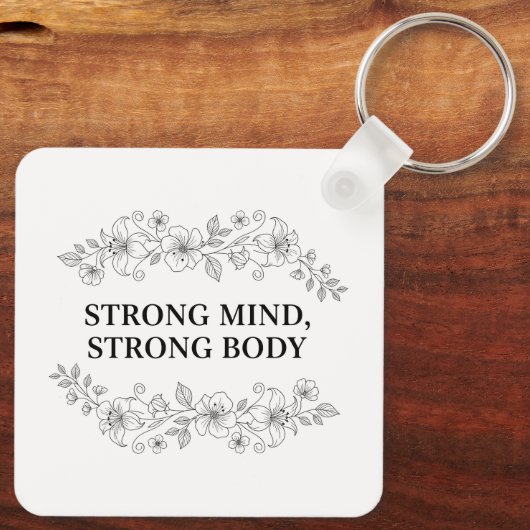 Custom Motivational Keychain (Achterkant)