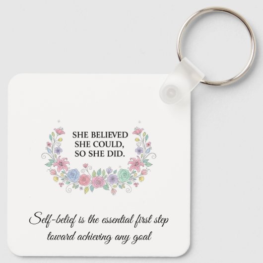 Custom Motivational Keychain (Achterkant)