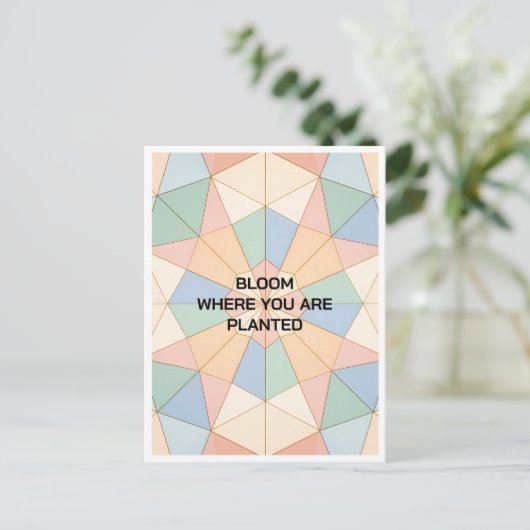 Custom Motivational Post Card Briefkaart (Staand voorkant)