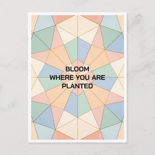 Custom Motivational Post Card Briefkaart (Voorkant)