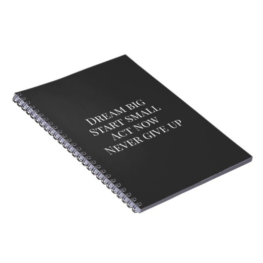 Custom Motivational Quote Canvas Tile Notitieboek (Rechterzijde)