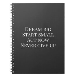 Custom Motivational Quote Canvas Tile Notitieboek