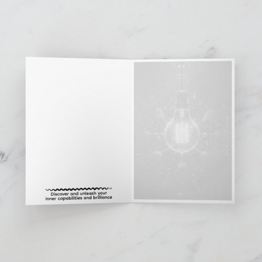 Custom Motivational Quote Card Kaart (Binnen)