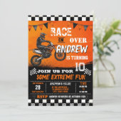 Custom Motocross Dirt Bike modern Birthday Kaart (Staand voorkant)