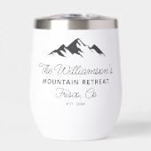 Custom Mountain Home, familie stad naam, jaar est. (Voorkant)