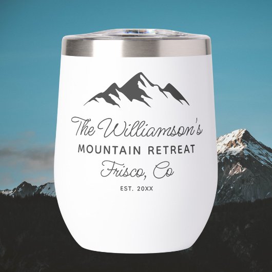 Custom Mountain Home, familie stad naam, jaar est.