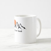 Custom Mountain Sunset Koffiemok (Voorkant rechts)