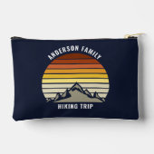 Custom Mountain Sunset Marine Blauw Wandelen Etui (Achterkant)