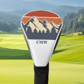 Custom Mountain Sunset Monogram Golfheadcover