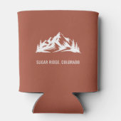 Custom Mountain Wedding Guest Favor Blikjeskoeler (Achterkant)