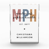 Custom MPH Master of Public Health Afstuderen Fotoblokken (Voorkant)