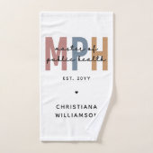 Custom MPH Master of Public Health Afstuderen Handdoek (Handdoek)