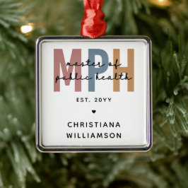 Custom MPH Master of Public Health Afstuderen Metalen Ornament