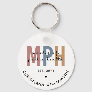 Custom MPH Master of Public Health Afstuderen Sleutelhanger