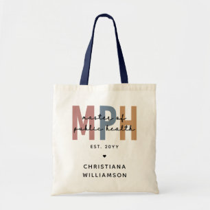 Custom MPH Master of Public Health Afstuderen Tote Bag