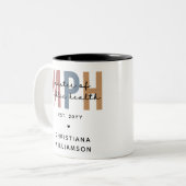 Custom MPH Master of Public Health Afstuderen Tweekleurige Koffiemok (Voorkant links)