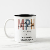 Custom MPH Master of Public Health Afstuderen Tweekleurige Koffiemok (Links)
