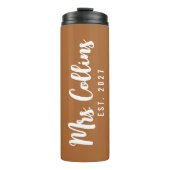 Custom Mr and Mrs Tumbler Gift for Husband or Wife Thermosbeker (Voorkant)