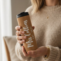 Custom Mr and Mrs Tumbler Gift for Husband or Wife