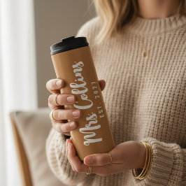 Custom Mr and Mrs Tumbler Gift for Husband or Wife Thermosbeker