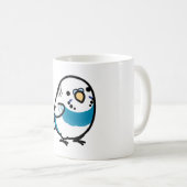 CUSTOM Mr. Blue de Chubby Budgie Koffiemok (Voorkant rechts)