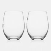 Custom Mr en Future Mrs. Wijnglas Zonder Voet (Links)