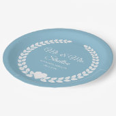 Custom Mr. & Mrs. Bride and Groom Newlywed Papieren Bordje (Gekanteld)