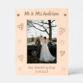 Custom Mr & Mrs Keepsake Wedding Day Houten Gegraveerde Lijstjes