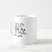 Custom Mr & Mrs Mug Gift for Couples & Newlyweds Koffiemok (Voorkant links)