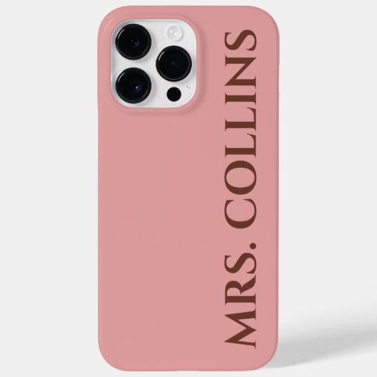 Custom Mr & Mrs Phone Case Gift for Couples (Achterkant)