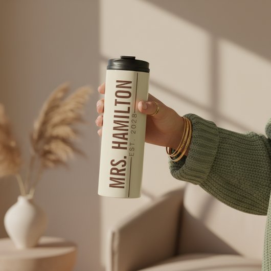 Custom Mr & Mrs Tumbler Gift for Husband & Wife Thermosbeker