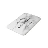 Custom mr. witte steen marmeren badkamer badmat (Gekanteld)