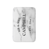 Custom mr. witte steen marmeren badkamer badmat (Voorkant Verticaal)