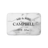 Custom mr. witte steen marmeren badkamer badmat (Voorkant)