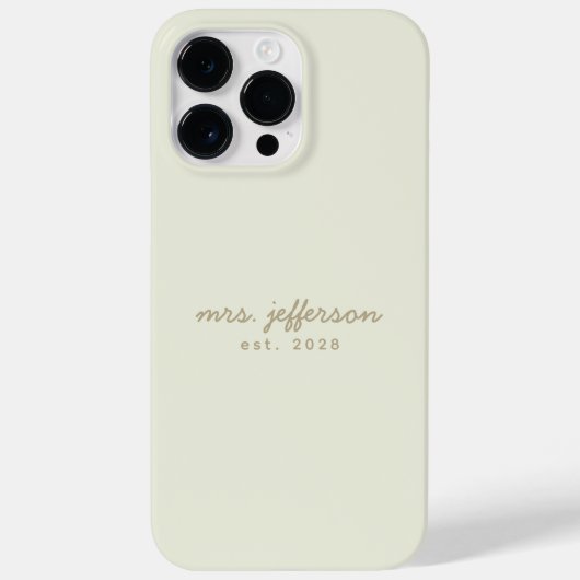 Custom Mrs and Mr Phone Case Gift for Wedding (Achterkant)