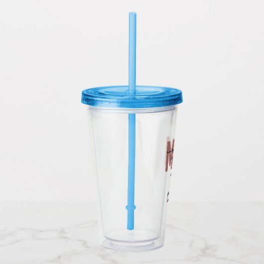 Custom MSN Master of Science in Verpleegkundig Afs Acryl Drinkbeker (Rechts)