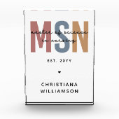 Custom MSN Master of Science in Verpleegkundig Afs Fotoblokken (Voorkant)