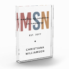 Custom MSN Master of Science in Verpleegkundig Afs Fotoblokken
