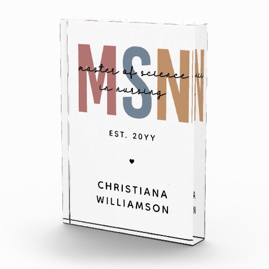 Custom MSN Master of Science in Verpleegkundig Afs Fotoblokken (Rechts)