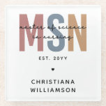 Custom MSN Master of Science in Verpleegkundig Afs Glazen Onderzetter<br><div class="desc">Custom MSN Master of Science in Verpleegkundig Afstuderen | Verpleegschool NP Afstuderen Gifts!</div>