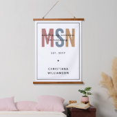 Custom MSN Master of Science in Verpleegkundig Afs Hangend Wandkleed (Slaapkamer)
