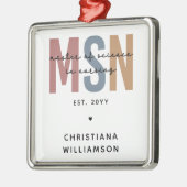 Custom MSN Master of Science in Verpleegkundig Afs Metalen Ornament (Links)