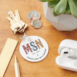 Custom MSN Master of Science in Verpleegkundig Afs Sleutelhanger