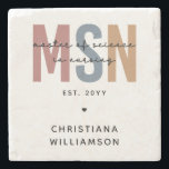 Custom MSN Master of Science in Verpleegkundig Afs Stenen Onderzetter<br><div class="desc">Custom MSN Master of Science in Verpleegkundig Afstuderen | Verpleegschool NP Afstuderen Gifts!</div>