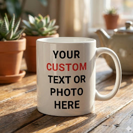Custom Mug | Add Text, Photo, Logo or Design Here  Grote Koffiekop