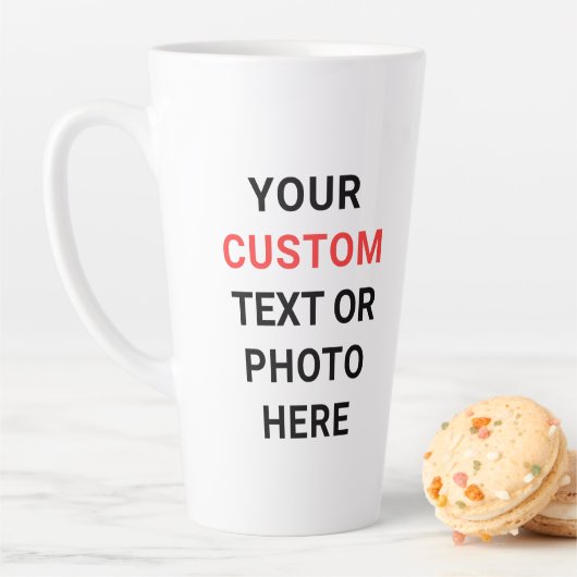 Custom Mug | Add Text, Photo, Logo or Design Here  Latte Mok (In situ)