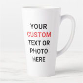 Custom Mug | Add Text, Photo, Logo or Design Here  Latte Mok (Rechts)