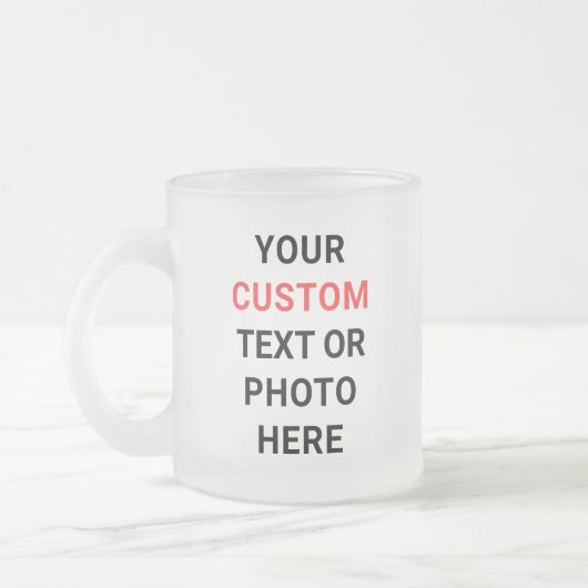 Custom Mug | Add Text, Photo, Logo or Design Here Matglas Koffiemok (Links)