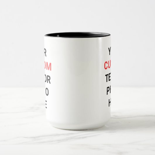 Custom Mug | Add Text, Photo, Logo or Design Here  Mok (Midden)