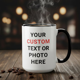 Custom Mug | Add Text, Photo, Logo or Design Here  Mok